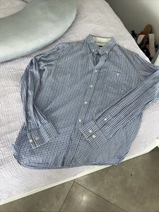 Men’s French connection Long Sleeve  100% Cotton Check Shirt Size M - Picture 1 of 11