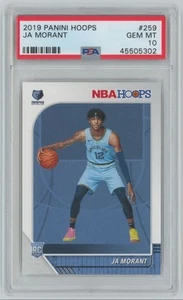 2019-20 NBA Hoops Ja Morant Rookie PSA 10 Grizzlies #259 A33 - Bild 1 von 2