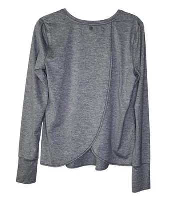 Camisa de Viaje de Playa Athleta Sunlover Gris Tulipán Top Mediana M Manga Larga Foto 1 de 4