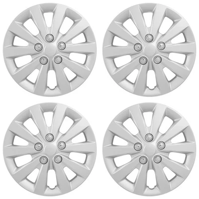 Колпаки колес серебристые 16 дюймов 10 спиц для Nissan Sentra SV 2013-2018 годов выпуска - Изображение 1 из 4