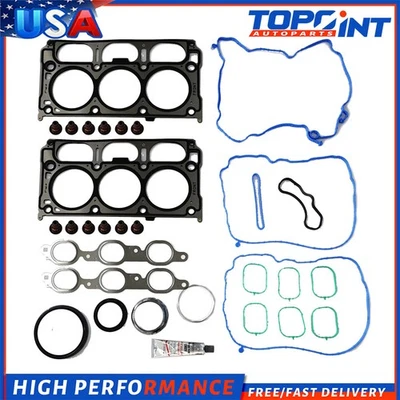 Head Gasket Set Fits GMC Sierra Chevy Silverado 1500 4.3L V6 2014-2021 12632968 - Image 1 of 4