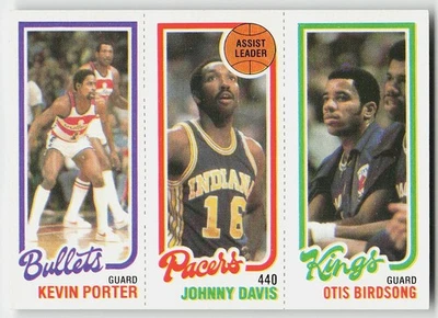 1980-81 Topps #114 / 125 / 250 Kevin Porter / Davis / Birdsong BASKETBALL Kings - Image 1 of 2