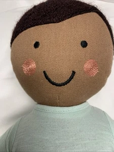 Pillowfort Decorative Pillow Doll 20 X 5 Inches Brown Hair Medium Skin Dark Eye - Picture 1 of 13