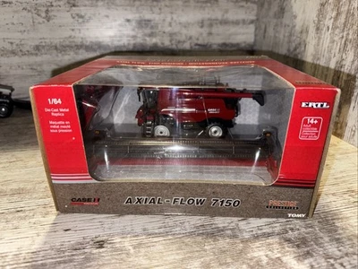 1/64 Prestige Case IH 7150 Combine w/ Corn & Grain Headers ERTL Die-Cast - Image 1 of 4
