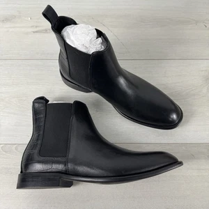 Stivaletti slip-on Donald Pliner uomo Rocco in pelle di vitello nero - Foto 1 di 21