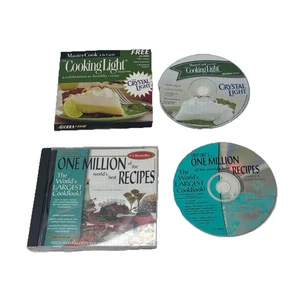 Recipes Cd Lot Of 2 Cooking Light & Easy Chef One Million Recipes - Picture 1 of 7