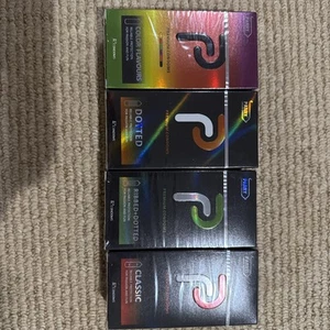 48 (4xDozen) Premium Condoms Regular 190mm/52mm Latex Dotted/classic/ribbed - Picture 1 of 1