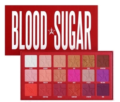 Paleta de sombras de ojos Jeffree Star Cosmetics azúcar en la sangre 18 colores maquillaje de belleza ❣️ Foto 1 de 4