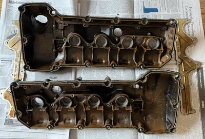 Par de cubiertas de válvula originales BMW S65 OE E90 E91 E92 E93 M3 Foto 1 de 4