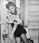 DODGE CITY sexy clipping 1939 high-heels cleavage Ann Sheridan saloon B&W photo 