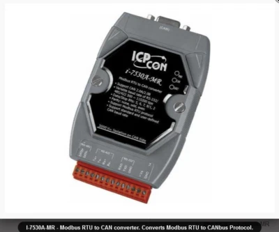 ICP CON i-7530A-MR - Modbus RTU to CAN Converter - Image 1 of 4