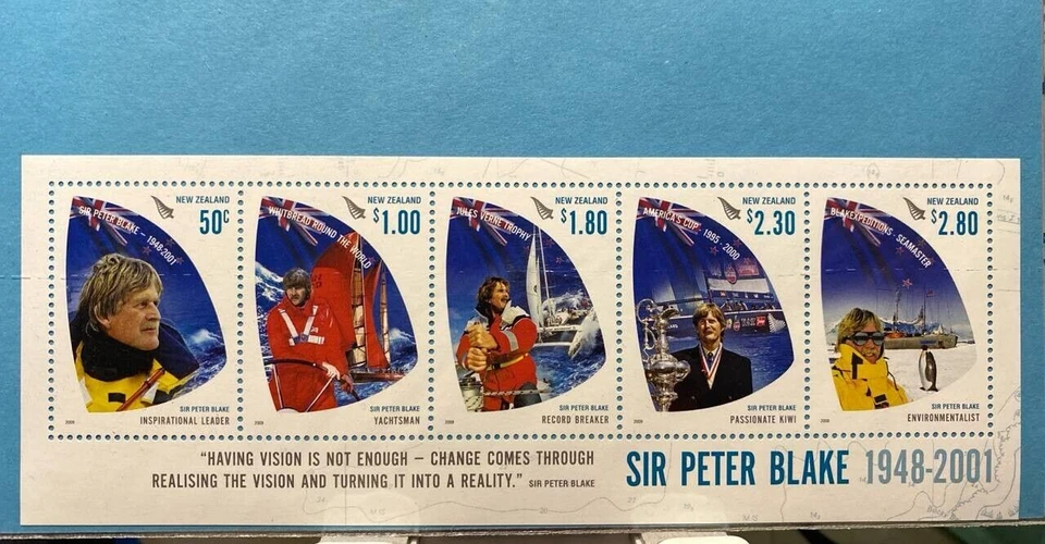 New Zealand 2001 Sir Peter Blake 1948-2001 Set of 5 MNH - Image 1 of 1
