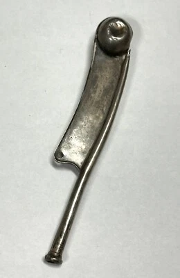 Silbato de pipa vintage de plata esterlina Naval Bosun's A.E Co. Utica NY Foto 1 de 4