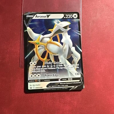 Arceus V - SWSH306 - Pokemon Promo Sword & Shield Ultra Rare Holo Card NM - Image 1 of 2