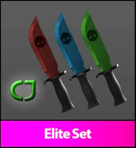 Roblox Murder Mystery 2 MM2 Elite Knife Set - Picture 1 of 1