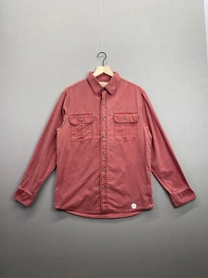 Camisa roja Red Head para hombre con cuello manga larga abotonada talla mediana Foto 1 de 4