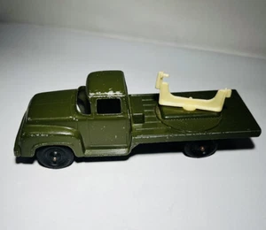 Vintage Tootsietoy 1956 Ford Truck Anti-Aircraft Military Vehicle Green Army Men - Picture 1 of 11