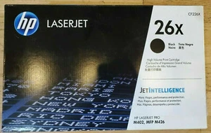 HP 26X OEM NOWY toner Wysoka wydajność M402 M426 fabrycznie zapieczętowany CF226X - Zdjęcie 1 z 1