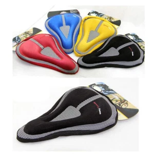 Bicycle Silicone Seat Cover Mountain Bike Cycling Saddle memory Cushion Soft Pad - Picture 1 of 8