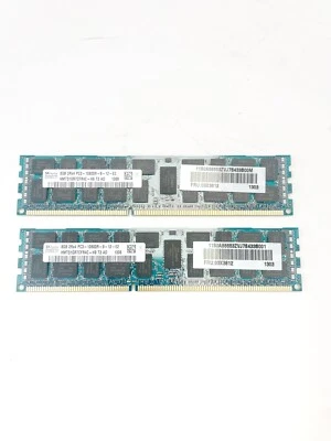 LOT 2x 8GB (16GB) SK Hynix HMT31GR7CFR4C-H9 PC3-10600R DDR3 Server Memory - Image 1 of 3
