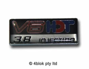 HDT VN VP VR VS V6 EFI 3.8 Injection Badge Holden Commodore 60118V6 / BAHDTNY6 - Picture 1 of 3
