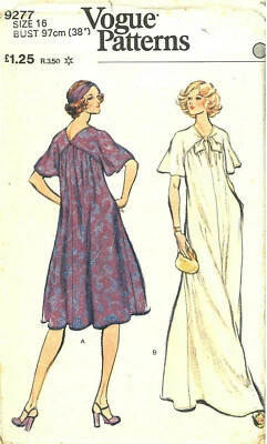 1970s Vintage VOGUE Sewing Pattern B38" EVENING DRESS Caftan Style (1902) - Image 1 of 2
