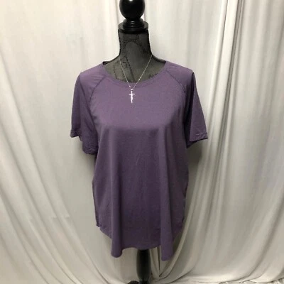 Athletic Works Purple Activewear Shirt Womens Size XXL Lightweight TEE NEW - Image 1 of 4
