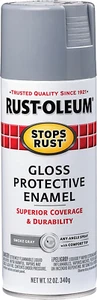 Rust-Oleum 7786830 Stops Rust Spray Paint, 12 Oz, Gloss Smoke Gray - Picture 1 of 12