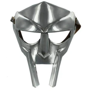 MF DOOM Eisen Baustahl Gladiator Gesichtsmaske Halloween Requisite Kostüm Weihnachten - Bild 1 von 5