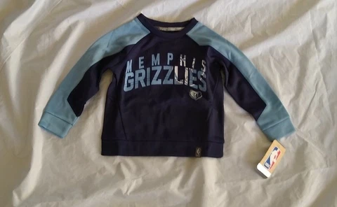 NBA Youth Boy's Long Sleeve Jersey Memphis Grizzlies Cozy Blue Size XL(18-20) Cover