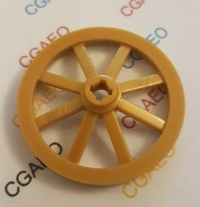 1 X Lego 4489b Wheel Wagon Large 33mm D., Hole Notched for Wheels Holder Pin - Imagen 1 de 1