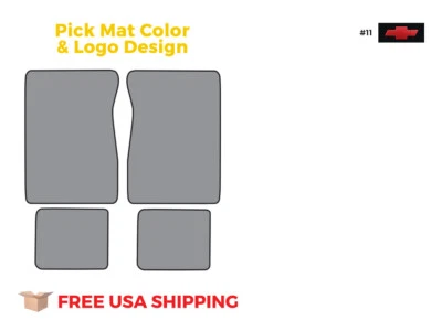 FITS 1990-1991 Chevrolet R3500 Crew Cab Floor Mat 4pc Cutpile Foto 1 de 4