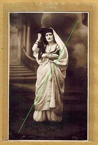 Fotokarte Vintage Card RPPC Typ Jüdische Frau ? arabisch ? Maghreb Judaica ph0230 - Bild 1 von 2