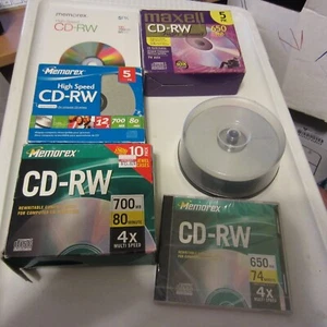 CD-RW LOT OF 40 DISCS DIFFERENT BRANDS GREAT DEAL - Picture 1 of 1
