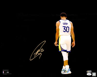 STEPHEN CURRY AUTOGRAPHED 16X20 PHOTO GOLDEN STATE WARRIORS SPOTLIGHT JSA 235487 - Image 1 of 4