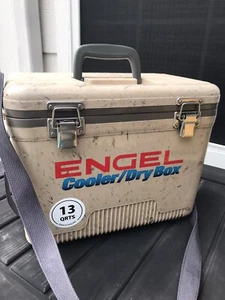 ENGEL 13QT Leak-Proof & Air Tight Hard Sided Cooler/Dry Box BEIGE - Picture 1 of 9