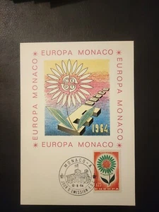 L95 - Carte Maximum - EUROPA - MONACO- 1964. - Foto 1 di 2