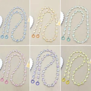 Hanging Decoration Beaded Phone Lanyard Beaded Wallet Necklace Chain Wallet - Photo 1 sur 14