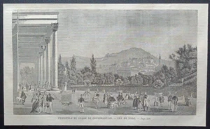 Baden Baden Svizzera Stampa antica 1858 - Imagen 1 de 2