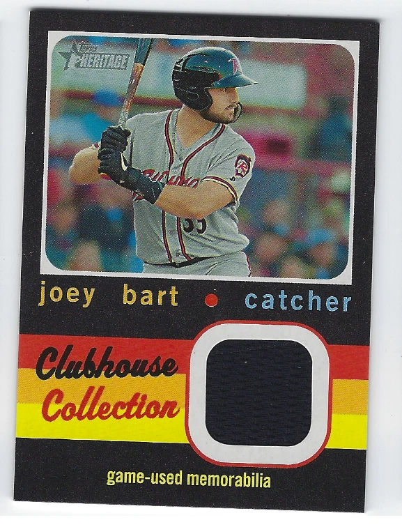 JOEY BART 2020 TOPPS HERITAGE MINOR LEAGUE GAME USED JERSEY RELIC - Image 1 of 1