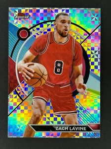 2023-24 Topps Finest #10 Zach Lavine Checkerboard Refractor - Picture 1 of 3