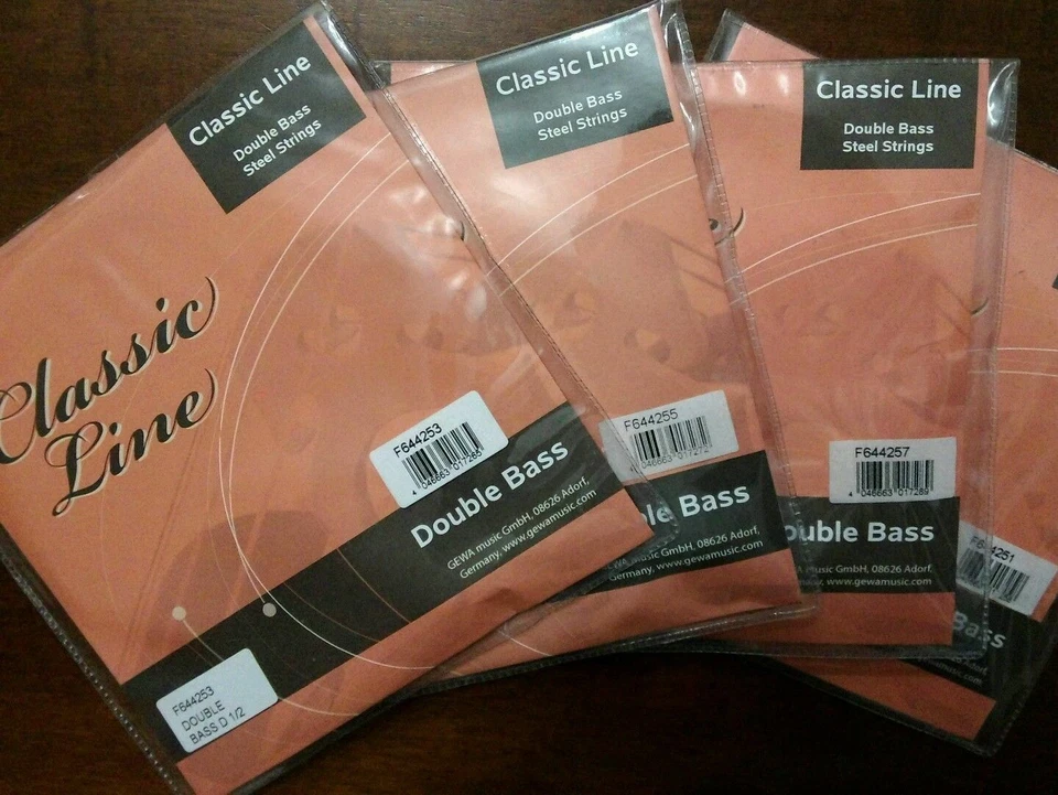 CORDA SINGOLA CONTRABBASSO 1/2 3/4 4/4 GEWA PURE CLASSIC LINE MI LA RE SOL - Immagine 1 di 1
