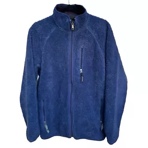 Giacca pile Patagonia vintage anni 90 uomo XL retrò pile profondo blu full zip 23022 - Foto 1 di 9