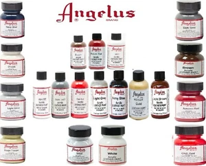 Angelus Acrylic Leather Paint Shoes Bags Sneakers Trainers 1oz 4oz 160+ Colours - Picture 1 of 88