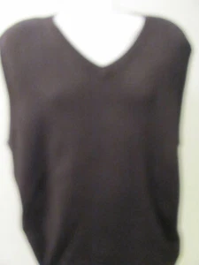 NEW XLT XT XL TALL Cyprus Links V-Neck Sweater VEST SOLID BLACK $60 - Picture 1 of 5