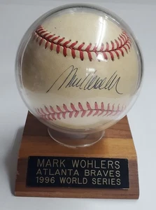 Mark Wohlers Signed Baseball - Official Ball 1996 World Series - Picture 1 of 8