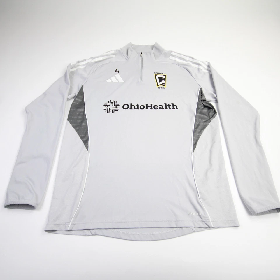 Pullover Columbus Crew Adidas para hombre gris claro usado Foto 1 de 1