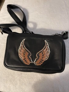 Small Harley Leather Hip Clip Pouch Bag - Picture 1 of 2