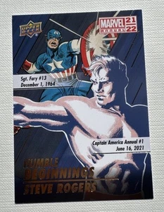 ⭐🦄 Capitán América - Humble Beginnings HB-9 | Inserto de tarjeta coleccionable Marvel - Imagen 1 de 2