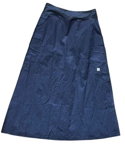 Butterweicher Damen bescheidener Länge Scrub Rock Yoga Taille jeansblau Größe XS - Bild 1 von 5